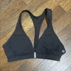 Lululemon Athletica Black Sports Bra with Mesh Detailing